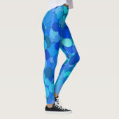 blaue Punkte-Konfetti-Leggings Leggings (Rechts)