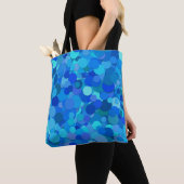 blaue Punkte-Konfetti-Tasche Tasche (Von Nahem)