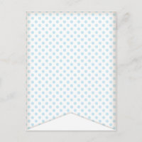 Blaue Punkte-Party-Flaggen-Girlande-Banner-Postkar