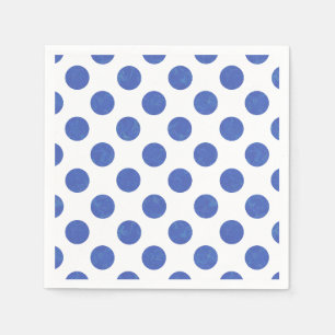 Blaue Punkte Serviette
