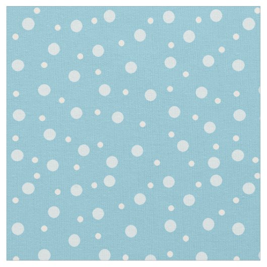 Blaue Punkte Stoff (Nahaufnahme)