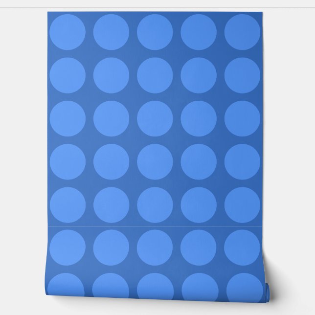 Blaue Punkte Tapete (Abrollen)