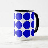 Blaue Punkte Tasse (VorderseiteRechts)