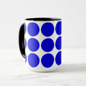 Blaue Punkte Tasse (Vorderseite Links)