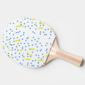 Blaue Punkte Tischtennis Schläger (Seitenansicht)