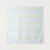 Blaue Punkte Wandteppich (Vorderseite (Horizontal))