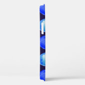Blaue Punkte Wasserfarbmuster Indigozi Cerulean Case-Mate iPhone Hülle (Rückseite / Rechts)