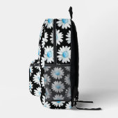 Blaue Punktedaisy Bedruckter Rucksack (Rechts)