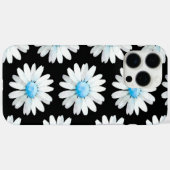 Blaue Punktierte Gänseblümchen Case-Mate iPhone Hülle (Rückseite (Horizontal))