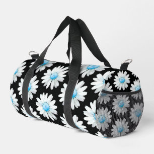 Blaue Punktierte Gänseblümchen Duffle Bag