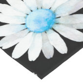Blaue Punktierte Gänseblümchen Kurzer Tischläufer (Ecke)