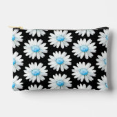 Blaue Punktierte Gänseblümchen Zubehörtasche (Vorderseite)