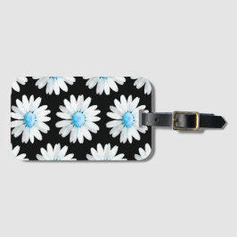 Blaue Punktierte Gänseblume Gepäckanhänger