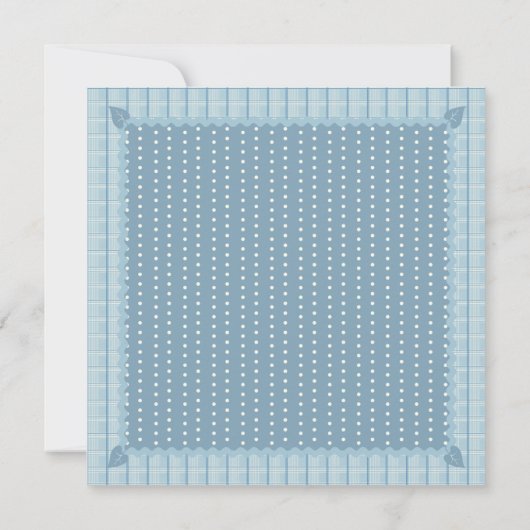 Blaue Pyjama-Schlummer-Party Einladung (Rückseite)