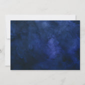Blaue QR-Code-Karte mit fetter Typografie Dankeska Einladung (Rückseite)