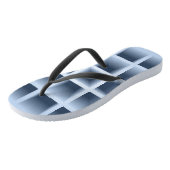 Blaue Quadrat-Lochmuster Flip Flops Badesandalen (Schrägansicht)