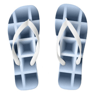 Blaue Quadrat-Lochmuster Flip Flops Badesandalen