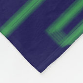 Blaue Quadrate geometrisch Fleecedecke (Ecke)
