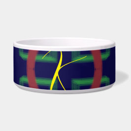 Blaue Quadrate geometrisch Napf