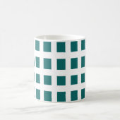 Blaue Quadrate Kaffeetasse (Mittel)