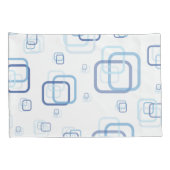 Blaue Quadrate Kissenbezug (Rückseite-Rechts)