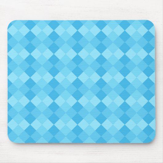 Blaue Quadrate Mousepad (Vorne)