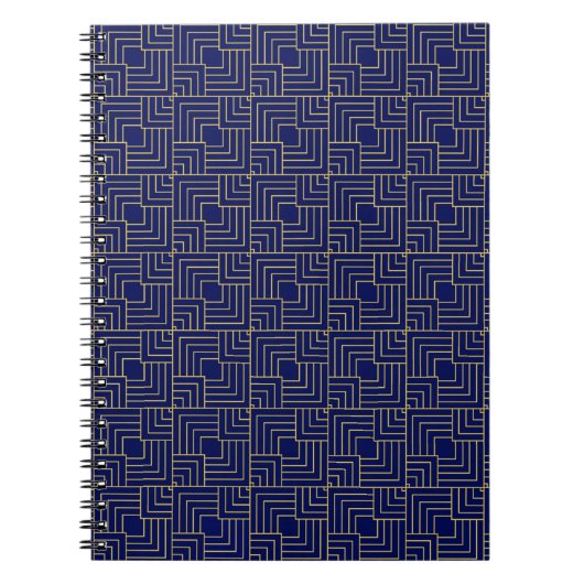 Blaue Quadrate Notizblock (Vorderseite)