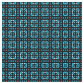 Blaue Quadrate Stoff (Nahaufnahme)