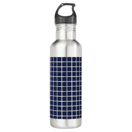 Blaue Quadrate Wasserflasche Edelstahlflasche