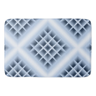 Blaue Quadratzoll Badematte