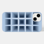 Blaue Quadratzoll Case-Mate iPhone Hülle (Rückseite (Horizontal))