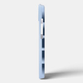 Blaue Quadratzoll Case-Mate iPhone Hülle (Rückseite / Links)