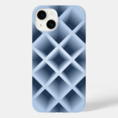 Blaue Quadratzoll Case-Mate iPhone Hülle (Rückseite)