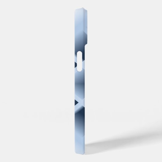 Blaue Quadratzoll Case-Mate iPhone Hülle (Rückseite / Rechts)