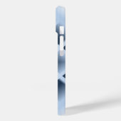 Blaue Quadratzoll Case-Mate iPhone Hülle (Rückseite / Links)