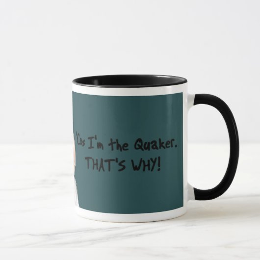 Blaue Quäker-Papageien-Tasse Tasse (Rechts)