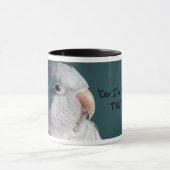 Blaue Quäker-Papageien-Tasse Tasse (Zentrum)