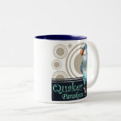 Blaue Quäker-Tasse Zweifarbige Tasse (VorderseiteRechts)