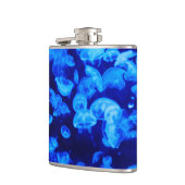 Blaue Qualle Flachmann (Links)