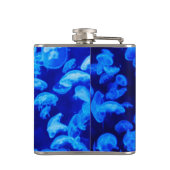 Blaue Qualle Flachmann (Rückseite)