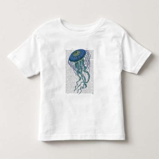Blaue Qualle Kleinkind T-shirt (Vorderseite)