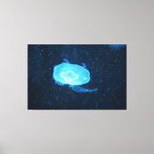 Blaue Qualle Leinwanddruck (Vorderseite)
