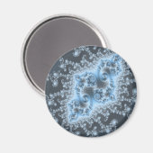 Blaue Qualle Magnet (Vorderseite/Rückseite)