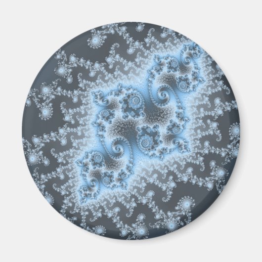 Blaue Qualle Magnet (Vorne)