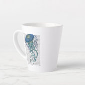 Blaue Qualle Milchtasse (Linke Ecke)