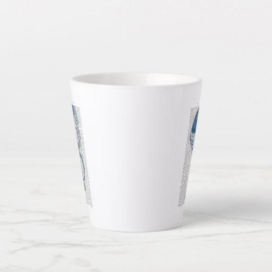 Blaue Qualle Milchtasse (Vorderseite)