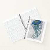 Blaue Qualle Notizblock (Innenseite)