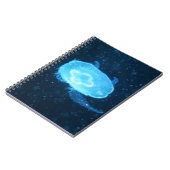 Blaue Qualle Notizblock (Linke Seite)