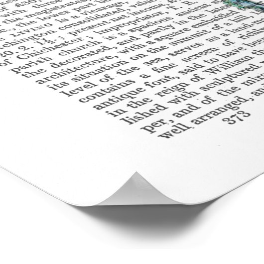 Blaue Qualle Poster (Ecke)