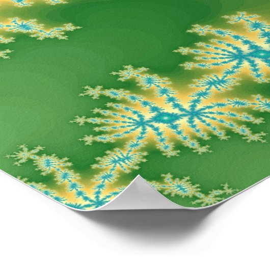 Blaue Qualle (Printwerbung) Poster (Ecke)